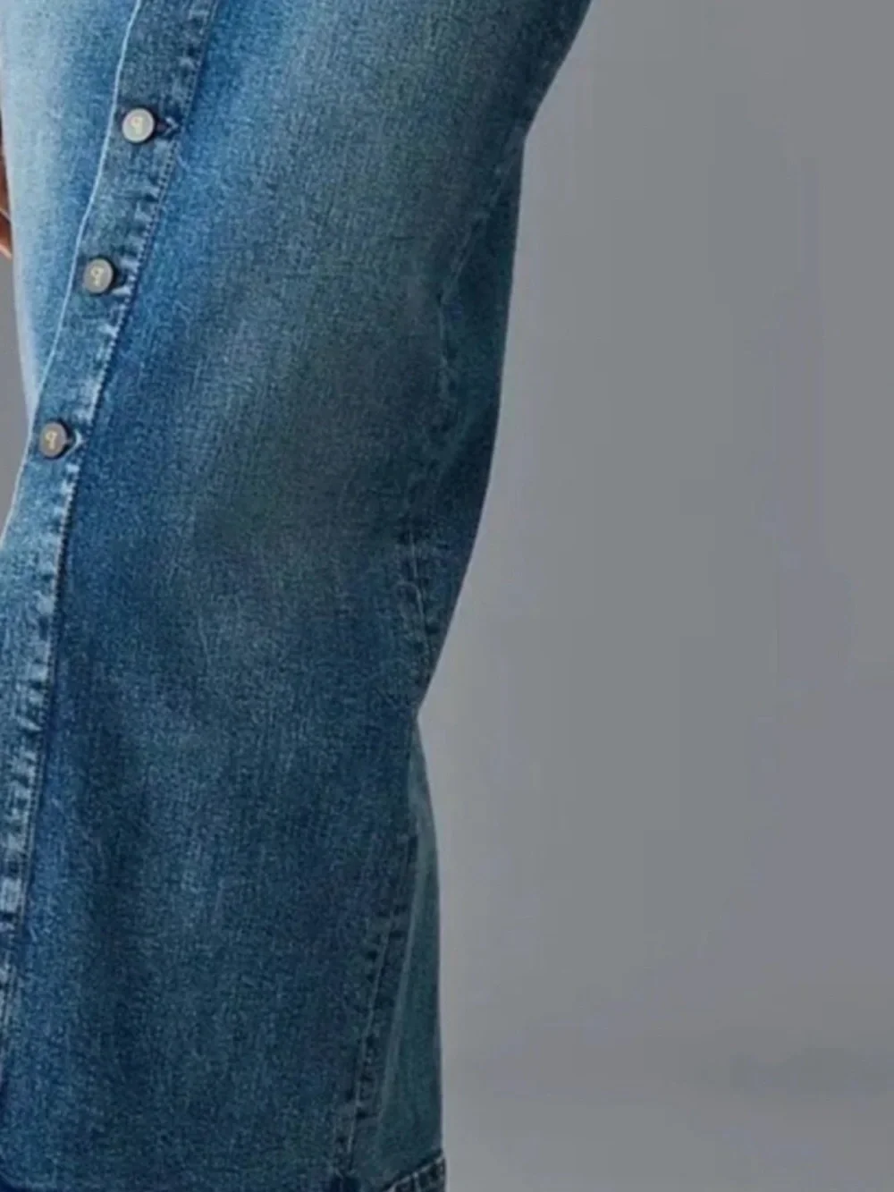 Anthropologie Pilcro Denim Buttondown Pencil Skirt Mini Maxi Stretch Slim Fit - Picture 9 of 11